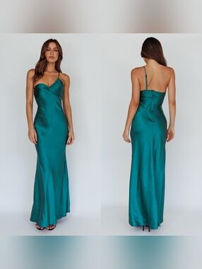 Selfie Leslie | Dresses | Mint Green Strapless Maxi Dress | Poshmark